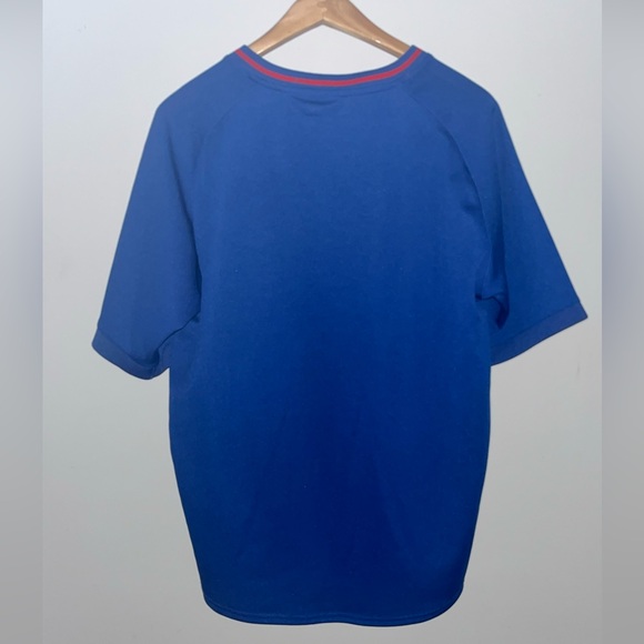 Embroidered Script Chicago Cubs True Fan Batting Practice Pullover VNeck Jersey - Picture 8 of 8